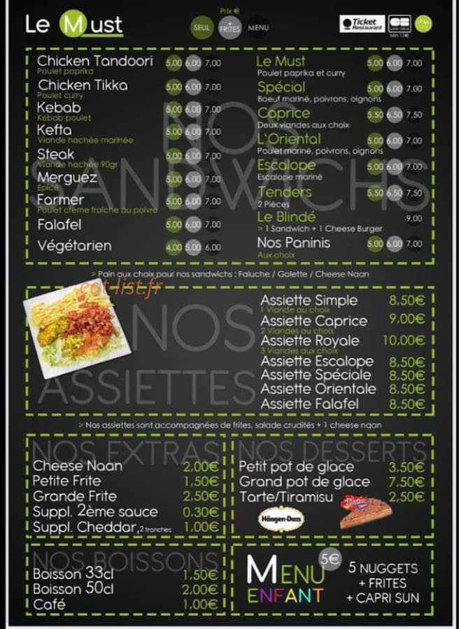 Le must — carte page 2