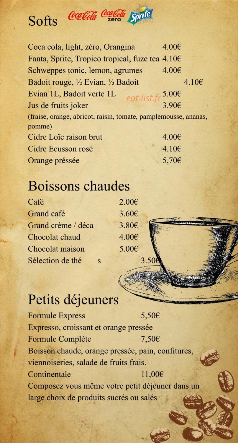 Le Napoléon — carte page 3
