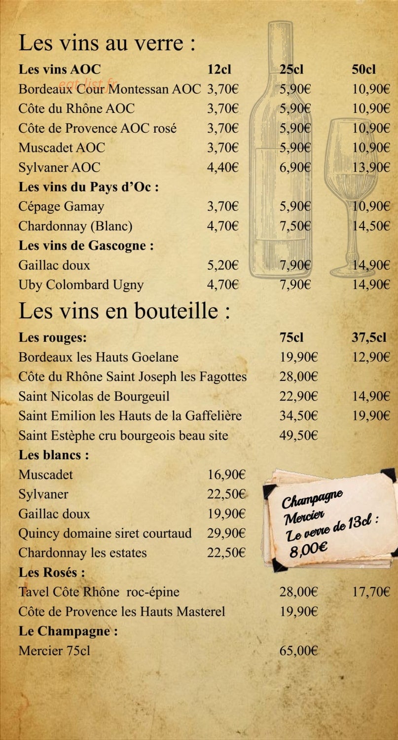 Le Napoléon — carte page 5