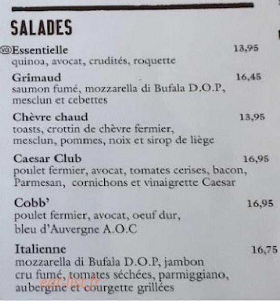 Le Pain Quotidien — carte page 6