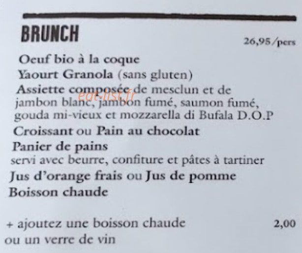 Le Pain Quotidien — carte page 4