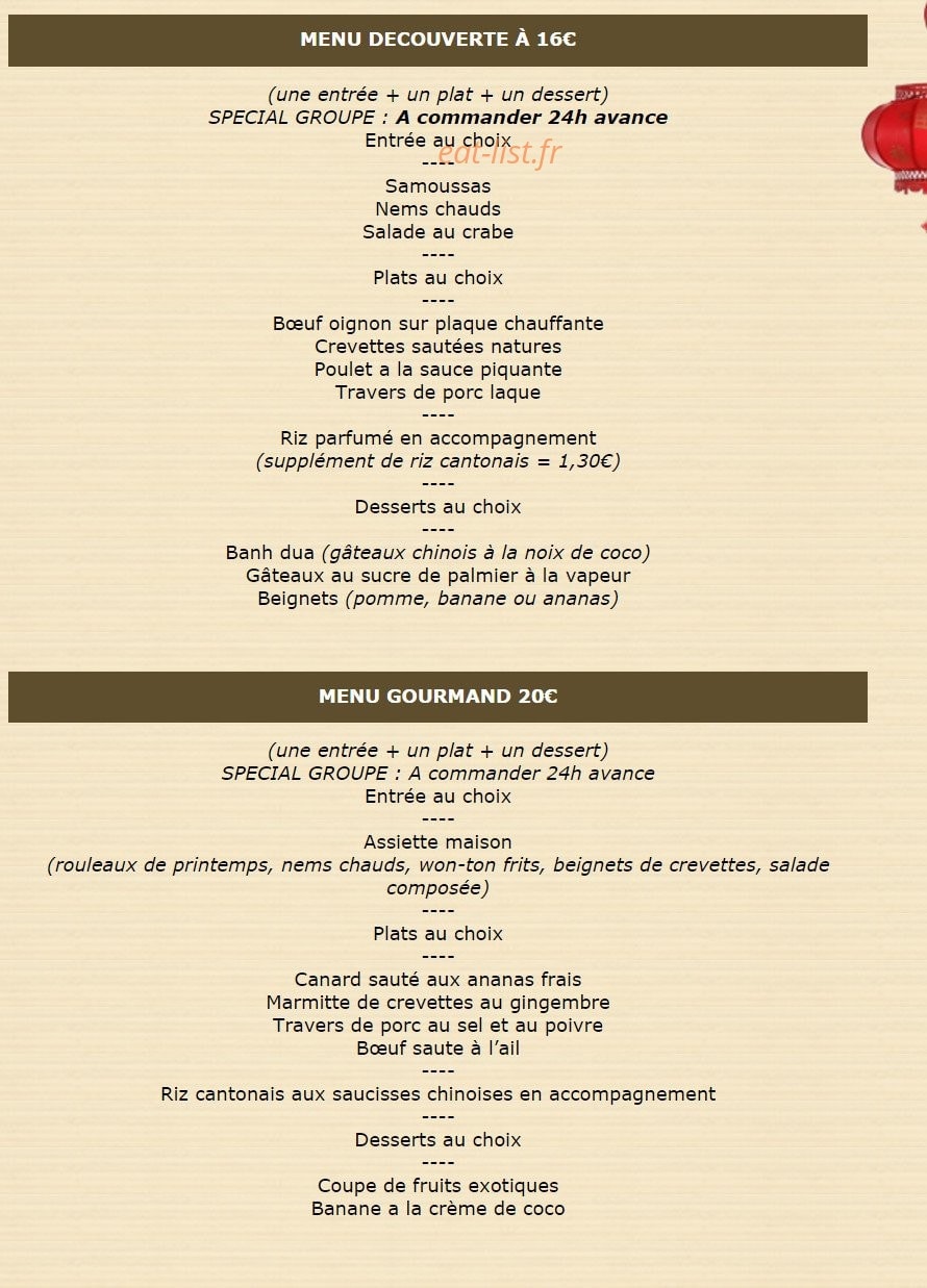 Le Pekin — carte page 1