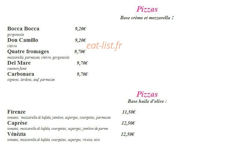 Le Pulcinella — carte page 5