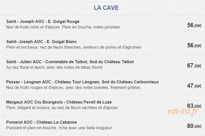 Le Scoop — carte page 15