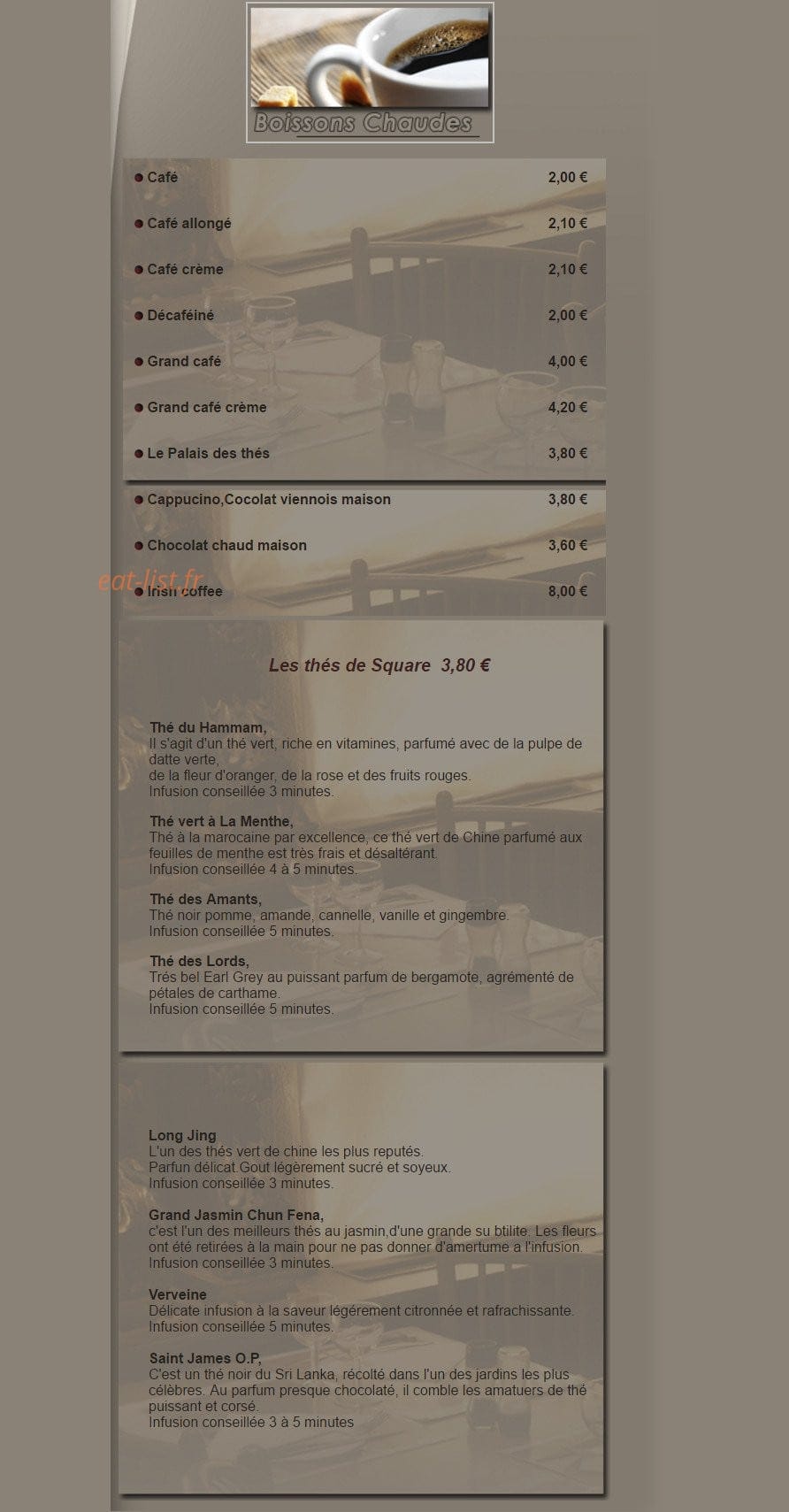 Le Square d'Aramis — carte page 3