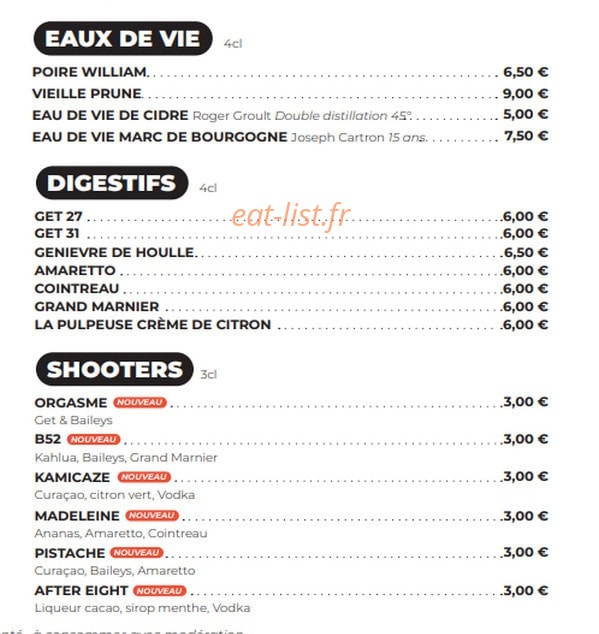 Les Bistronautes — carte page 8