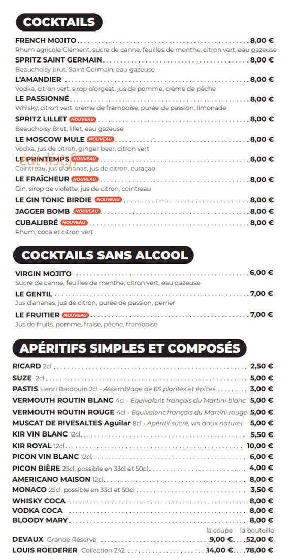 Les Bistronautes — carte page 5