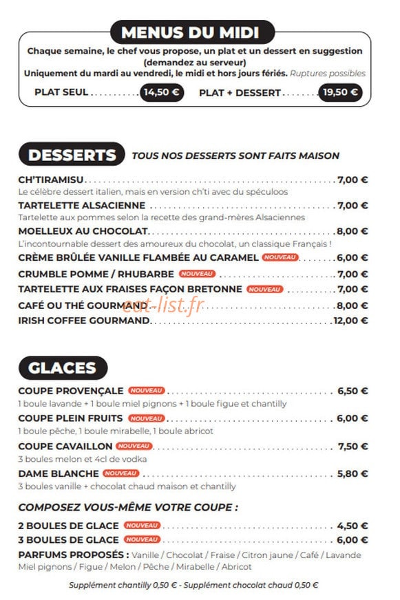 Les Bistronautes — carte page 3