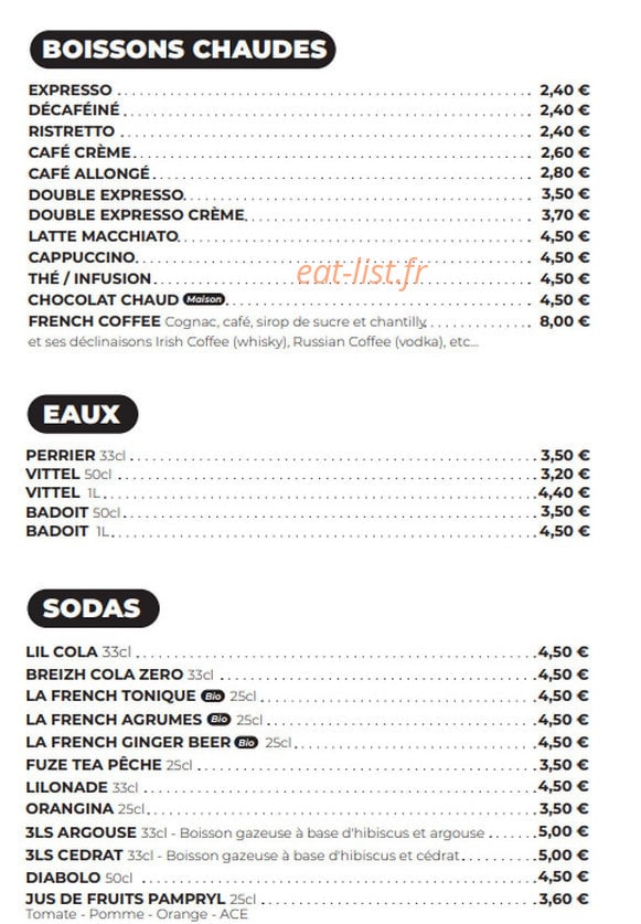 Les Bistronautes — carte page 4