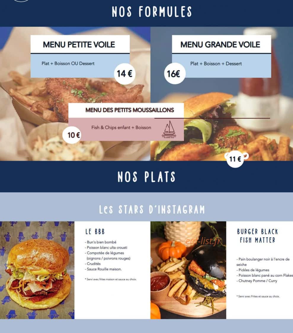 Les Fishtons — carte page 1