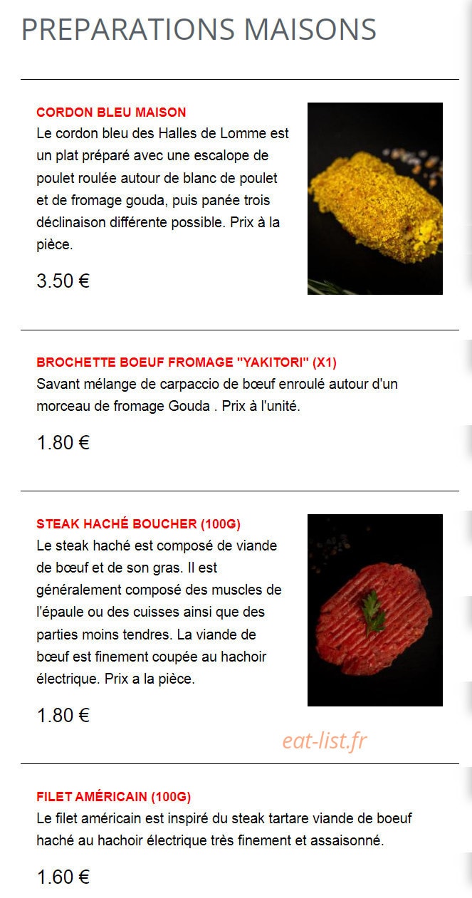 Les Halles de Lomme — carte page 8