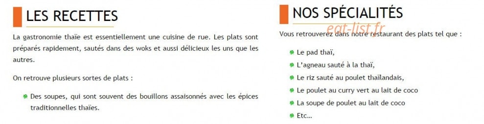Les p’tites Douceurs de Phuket — carte page 1