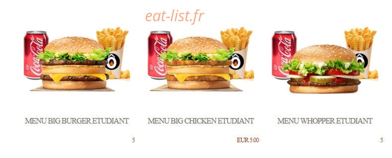 Lille Ô Burger — carte page 9