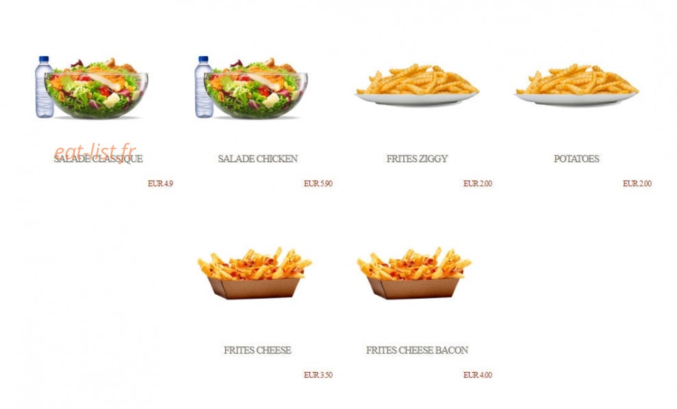 Lille Ô Burger — carte page 3