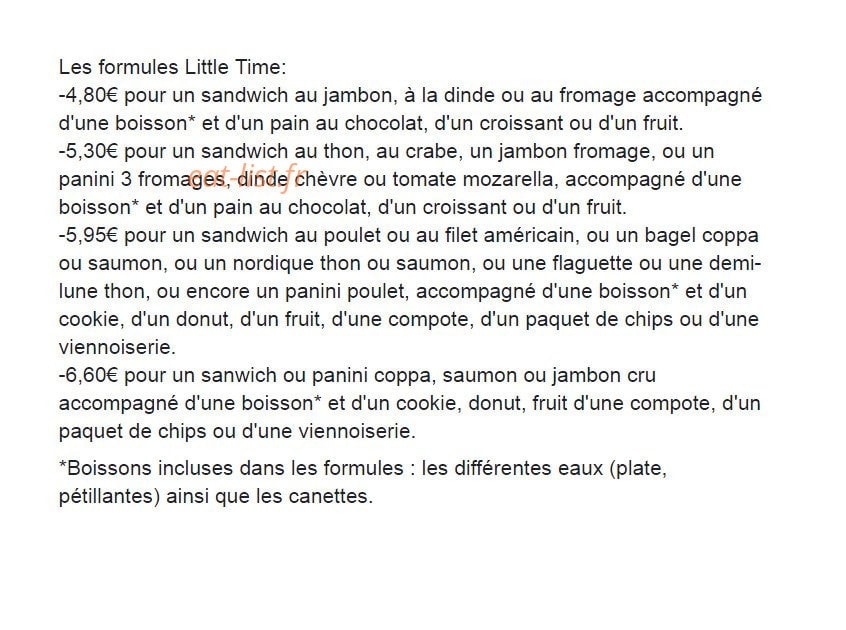 Little time — carte page 1