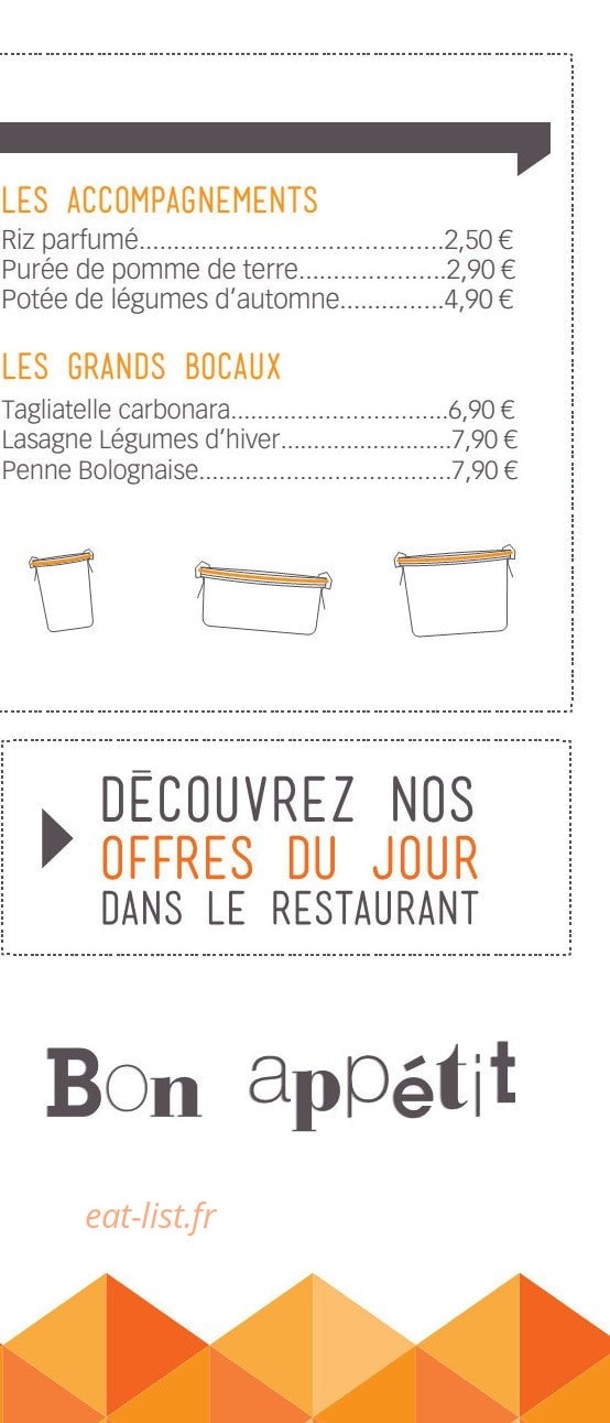 Madame Bistro — carte page 2