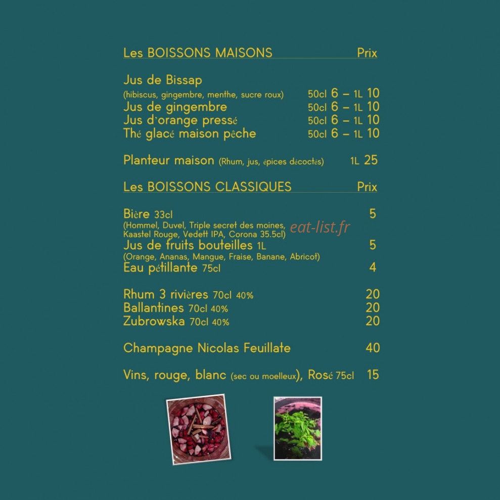 Mamaz Food Service — carte page 3