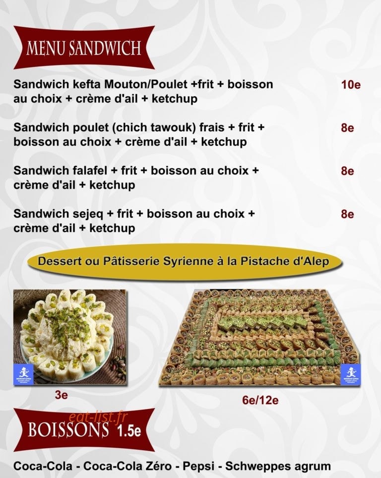 Mechoui syrien — carte page 3