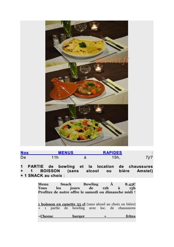 Métro Bowling — carte page 6