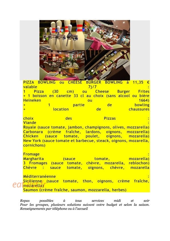 Métro Bowling — carte page 2