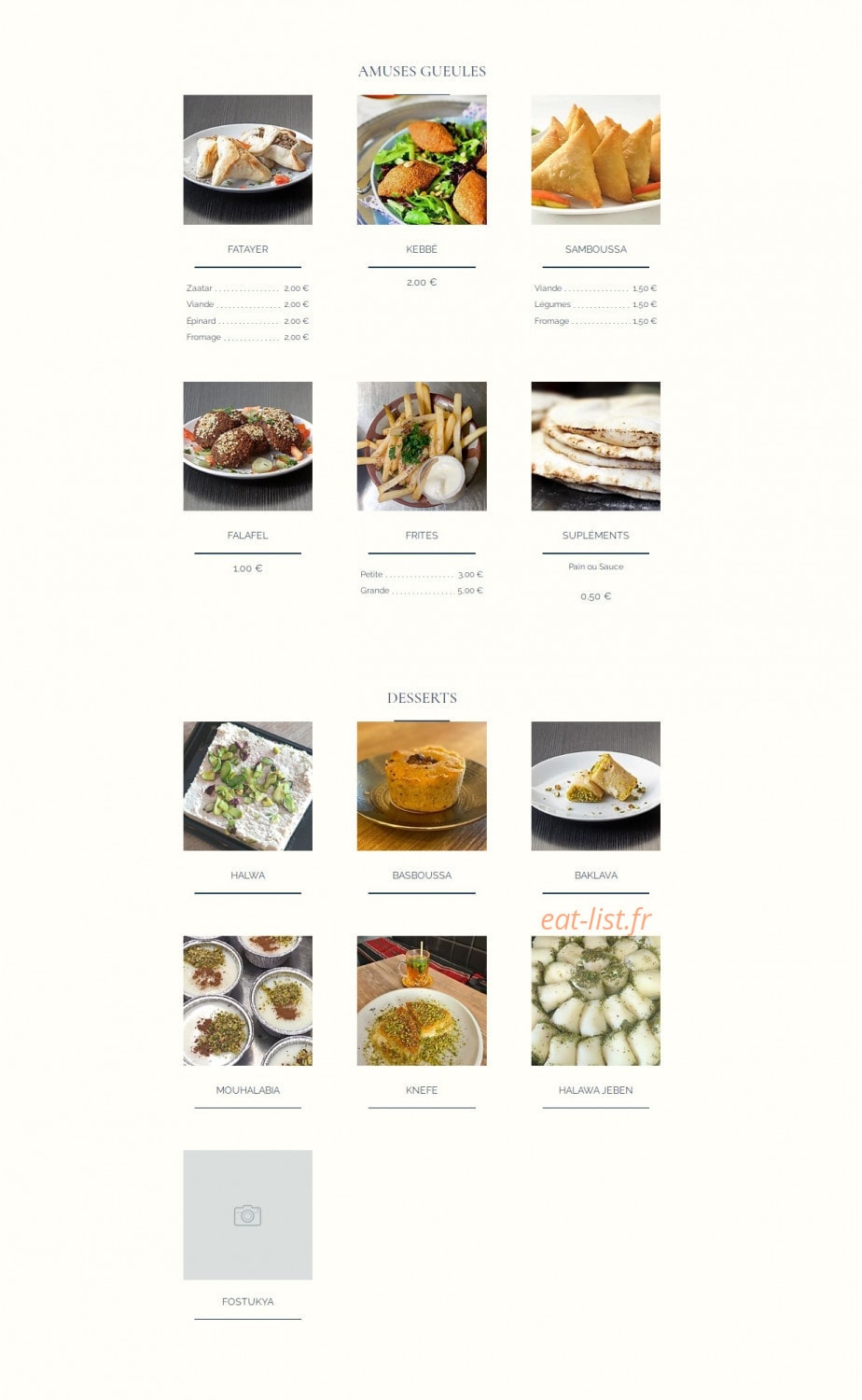 Mezze & co — carte page 4