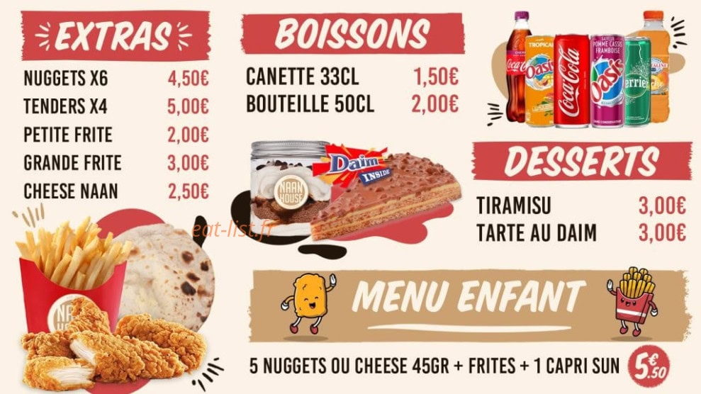 Naan House — carte page 4