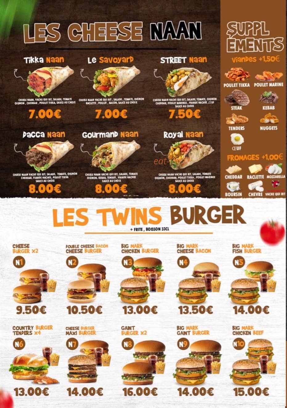 Naan Street — carte page 3
