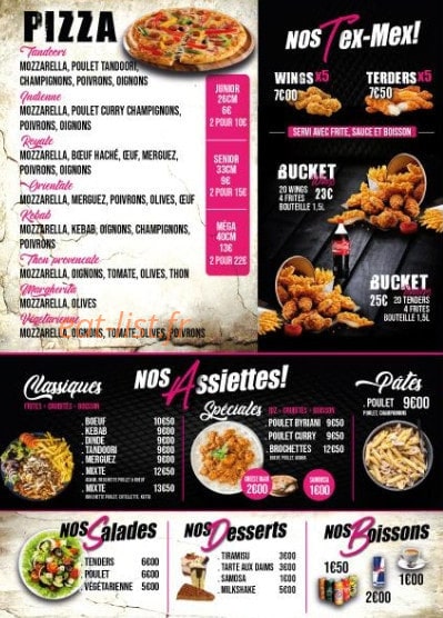 Naan Tacos — carte page 2