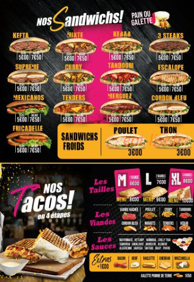 Naan Tacos — carte page 4