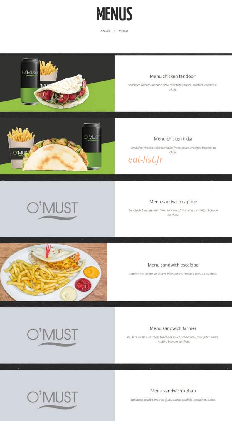 O'must — carte page 1