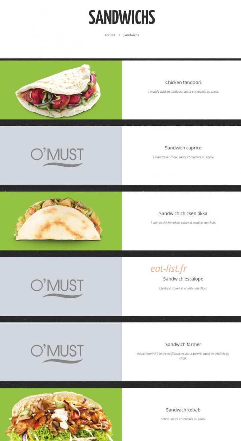 O'must — carte page 3