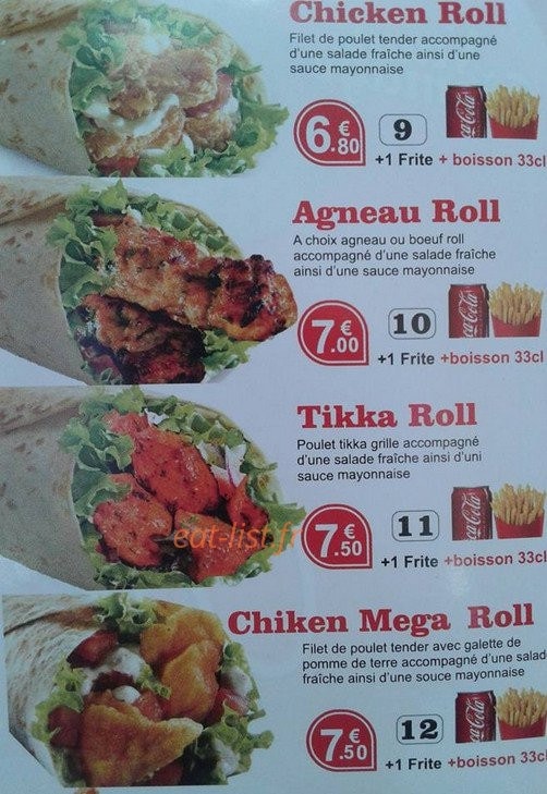 O'papa Chicken — carte page 7