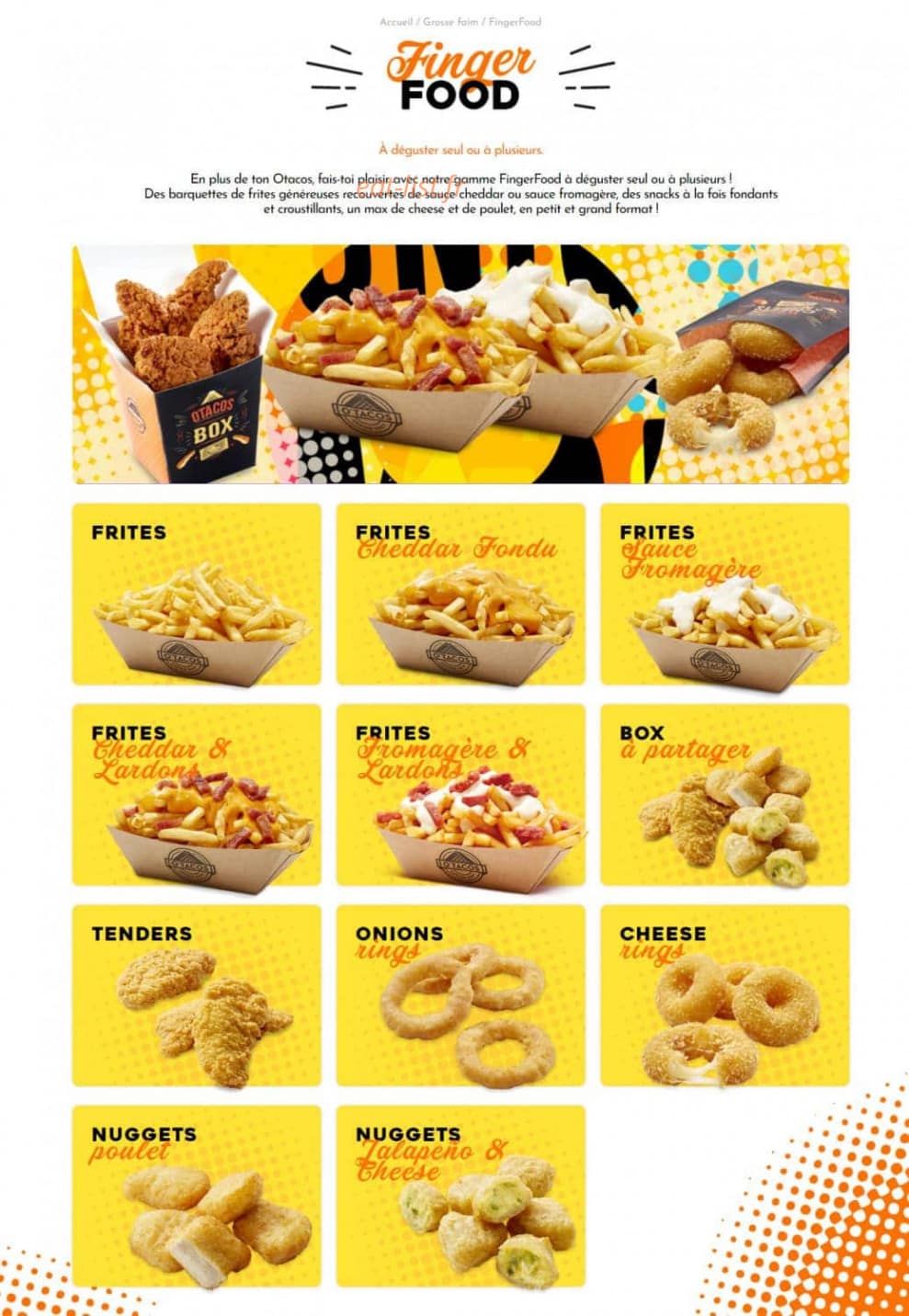 O'tacos — carte page 3