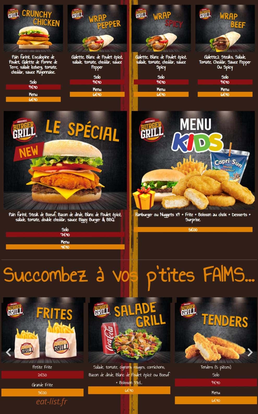 Obg A Lille Menu Et Photos