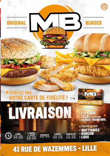 Original mb burger — carte page 1