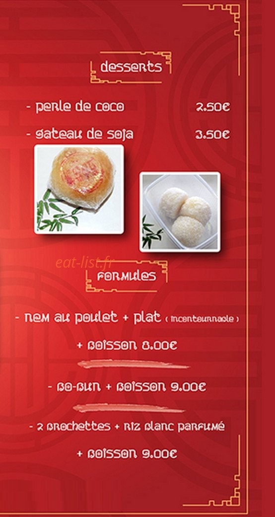 Pad Thaï — carte page 4