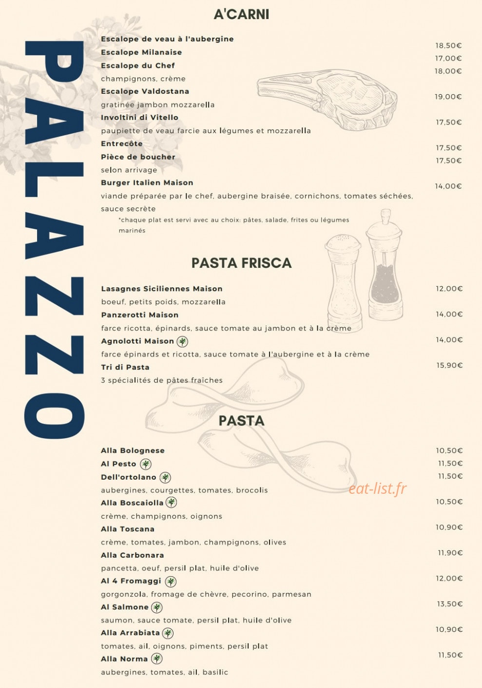 Palazzo — carte page 3