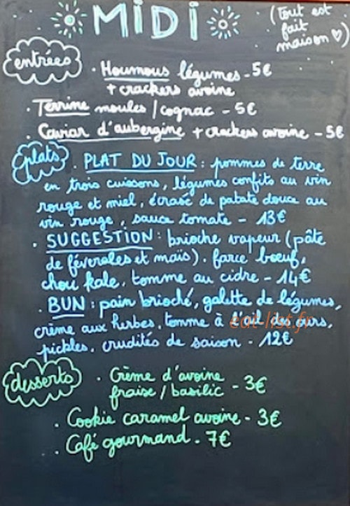 Petit Pois — carte page 1