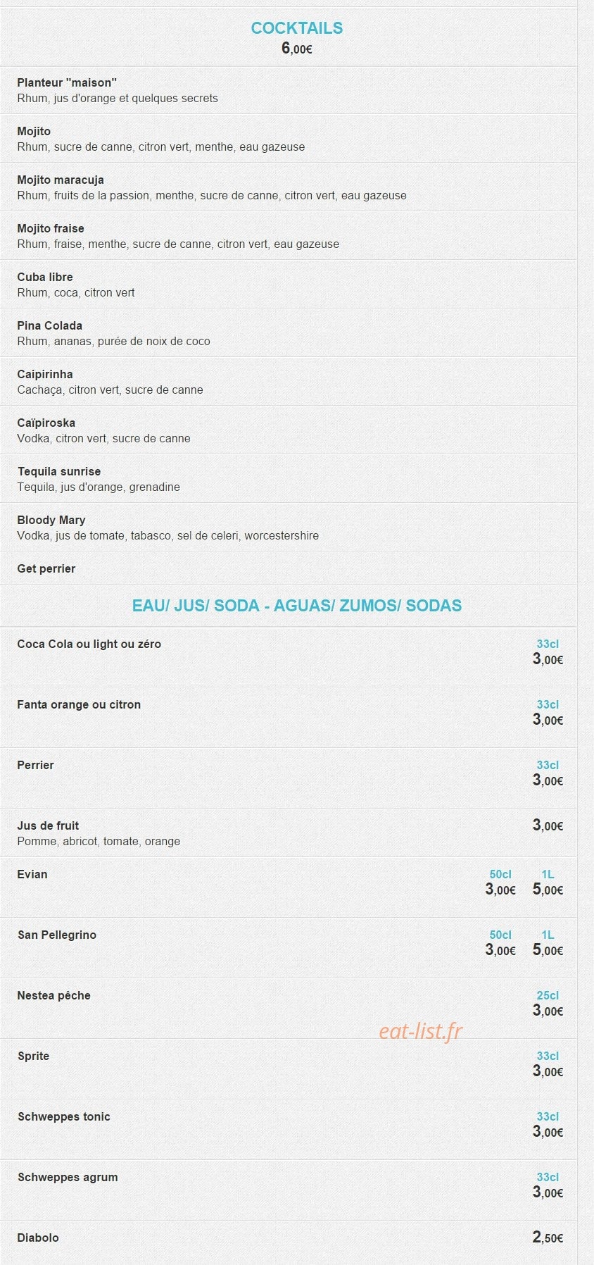 Pica Tapas — carte page 4
