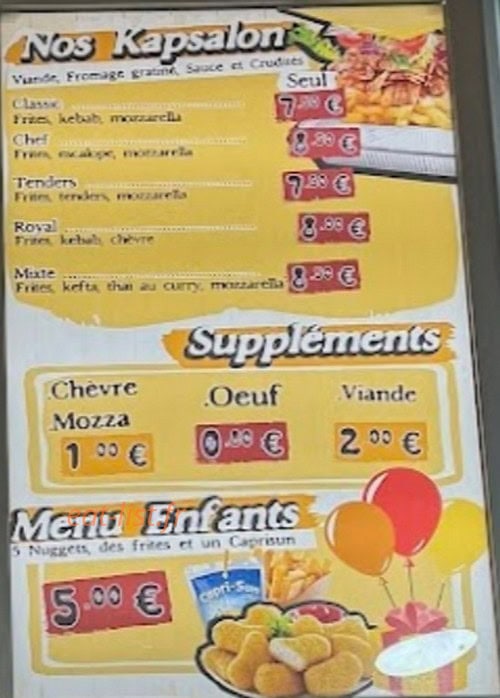 Pitta Pizza Kebab — carte page 2