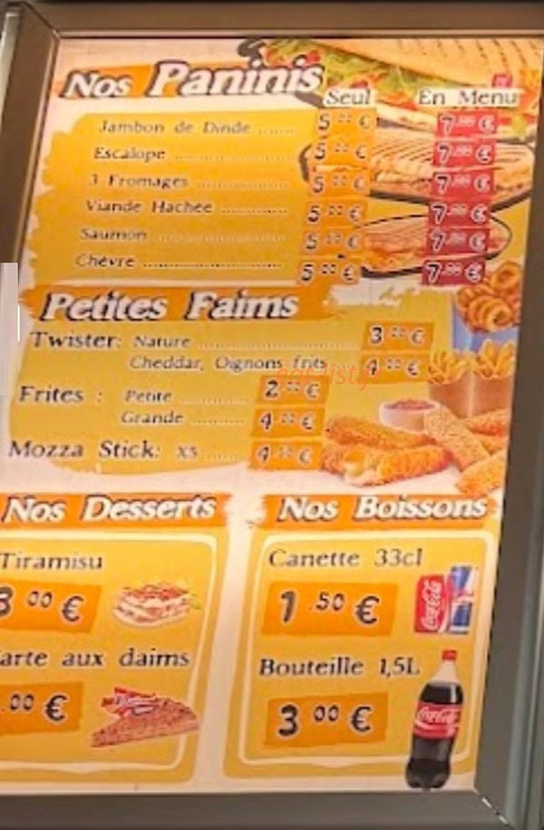Pitta Pizza Kebab — carte page 4