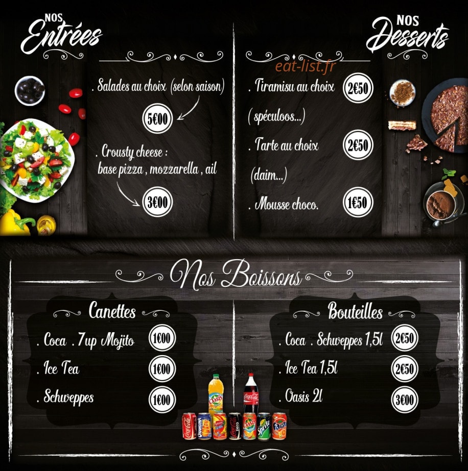 Pizza Palace — carte page 4