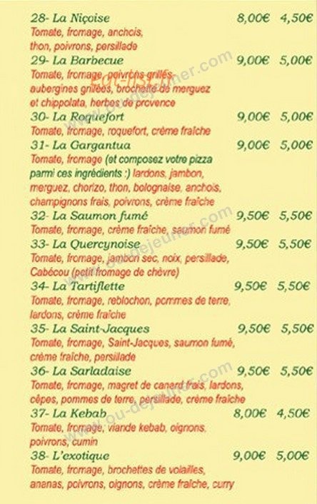 Pizzita — carte page 3