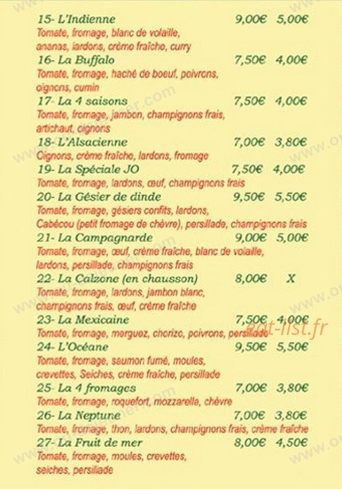 Pizzita — carte page 2