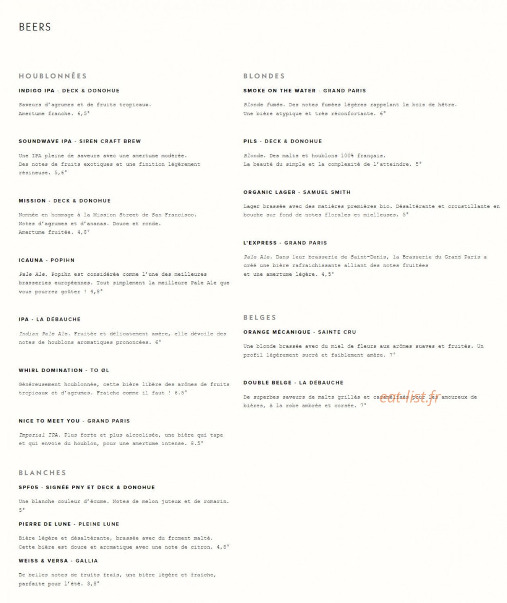 Pny Burger — carte page 6