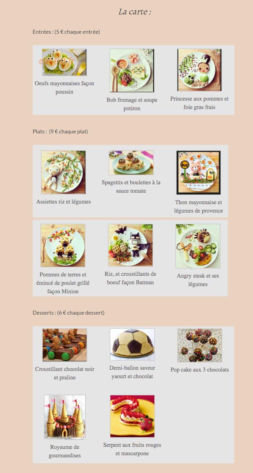Pomme d'amour — carte page 1