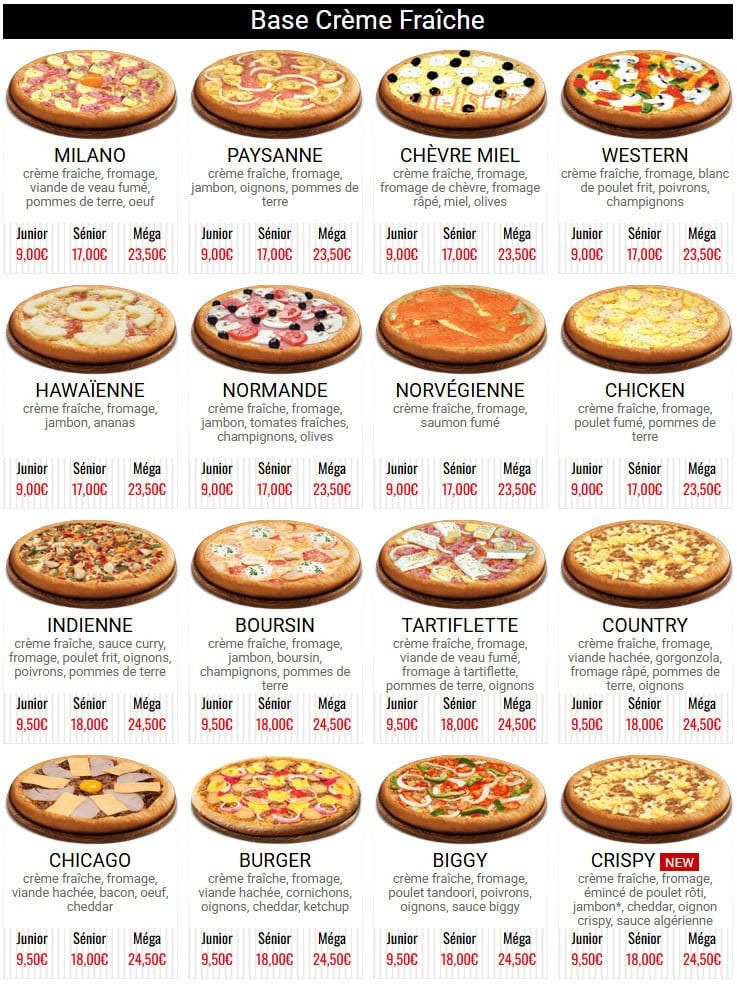 Poppie's Pizza — carte page 2