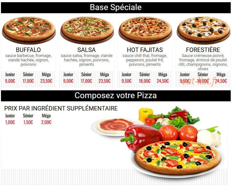 Poppie's Pizza — carte page 3