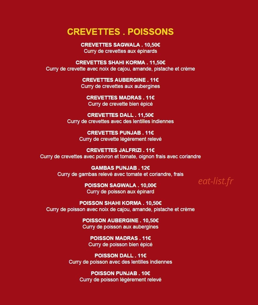 Restaurant Hajveri — carte page 5