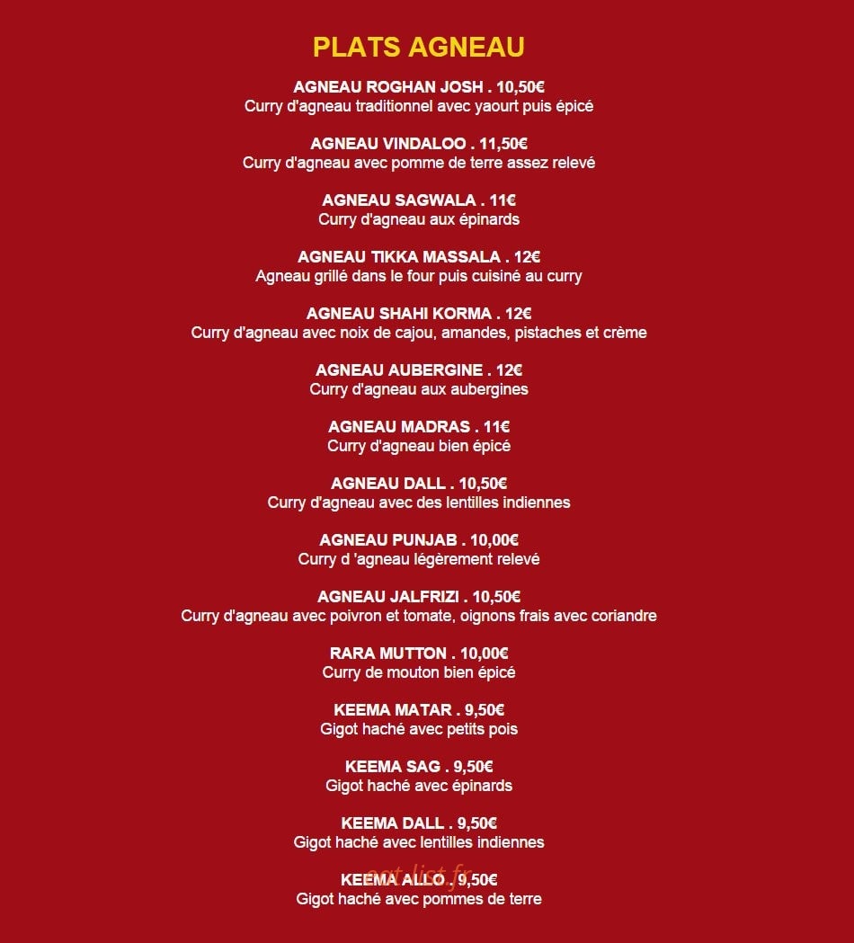 Restaurant Hajveri — carte page 6